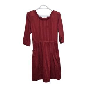 Old Navy Women’s XXL Red Knit Waist Dress with Pockets